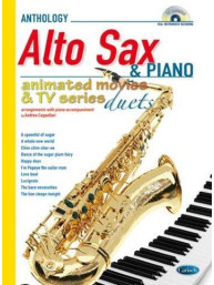 Animated Movies and TV Duets for Alto Sax And Piano (noty na altsaxofon, klavír) (+audio)