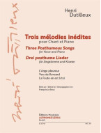 Henri Dutilleux: Three Posthumous Songs (noty na zpěv, klavír)