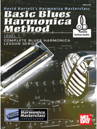 David Barrett: Basic Blues Harmonica Method Level 1 (noty na harmoniku) (+audio)