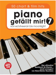 HANS-GÜNTER HEUMANN: Piano gefällt mir! 50 Chart & Film Hits - Band 7 (noty na sólo klavír) (+audio)