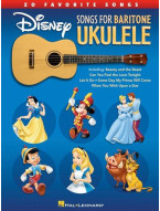 Disney Songs For Baritone Ukulele - 20 Favorite Songs (noty, melodická linka, akordy)