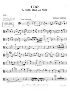Bohuslav Martinů: Trio For Flute, Cello And Piano (noty na příčnou flétnu, violoncello, klavír)