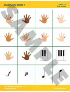 My First Piano Adventure: Flashcard Sheets (noty na snadný sólo klavír)