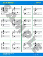 My First Piano Adventure: Flashcard Sheets (noty na snadný sólo klavír)