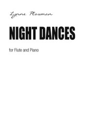 Lynne Plowman: Night Dances (noty na příčnou flétnu, klavír)