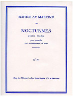 Bohuslav Martinů: Nocturnes H189 No.4 (noty na violoncello, klavír)