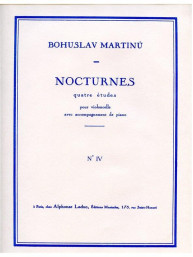 Bohuslav Martinů: Nocturnes H189 No.4 (noty na violoncello, klavír)