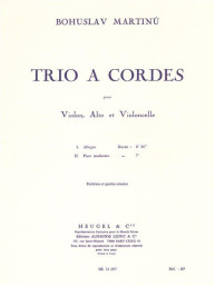 Bohuslav Martinů: Trio Á Cordes No.1 H136 (noty na smyčce)