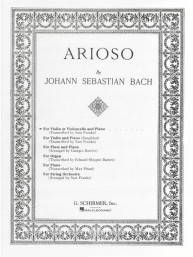 J.S. Bach: Arioso For Violin or Cello and Piano (noty na housle n. violoncello, klavír)