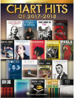Chart Hits Of 2017-2018 (noty na klavír, zpěv, akordy na kytaru)