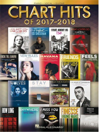 Chart Hits Of 2017-2018 (noty na klavír, zpěv, akordy na kytaru)