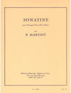 Bohuslav Martinů: Sonatine For Trumpet And Piano (noty na trubku, klavír)