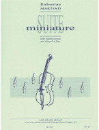 Bohuslav Martinů: Suite Miniature (noty na violoncello, klavír)