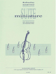 Bohuslav Martinů: Suite Miniature (noty na violoncello, klavír)