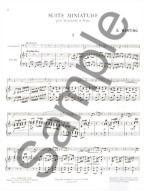 Bohuslav Martinů: Suite Miniature (noty na violoncello, klavír)