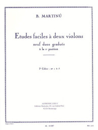 Bohuslav Martinů: Etudes Faciles A Deux Violins Vol.1 (noty na 2 housle)