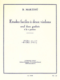 Bohuslav Martinů: Etudes Faciles A Deux Violins Vol.2 (noty na 2 housle)