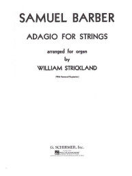 Samuel Barber: Adagio For Strings (noty na varhany)