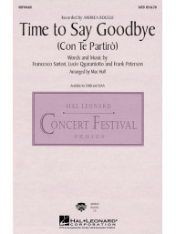Andrea Bocelli / Sarah Brightman: Time To Say Goodbye (Con Te Partiro) - SATB (noty na sborový zpěv, klavír) - SADA 5 ks