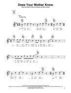 ABBA: Gold - Greatest Hits For Ukulele (noty, melodická linka, akordy)