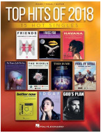 Top Hits Of 2018 (noty na klavír, zpěv, akordy na kytaru)