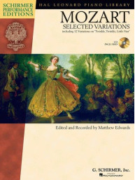 W.A. Mozart: Selected Variations (noty na sólo klavír) (+audio)