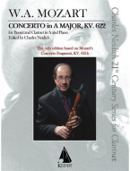 W. A. Mozart: Clarinet Concerto, K. 622 (noty na klarinet, klavír)