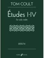 Tom Coult: Études I-IV (noty na housle)