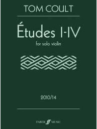 Tom Coult: Études I-IV (noty na housle)