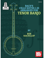Bach's Cello Suites I-III (noty, tabulatury na tenorové banjo) (+audio)