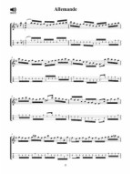 Bach's Cello Suites I-III (noty, tabulatury na tenorové banjo) (+audio)