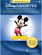 Disney Favorites - Instant Piano Songs (velký noty na snadný klavír) (+audio)