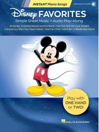 Disney Favorites - Instant Piano Songs (velký noty na snadný klavír) (+audio)