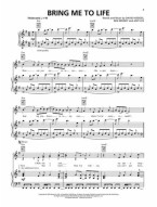 Evanescence: Fallen (noty na klavír, zpěv, akordy na kytaru)