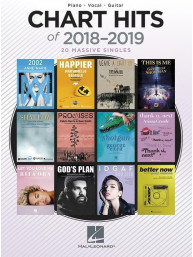 Chart Hits Of 2018-2019 (noty na klavír, zpěv, akordy na kytaru)