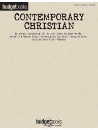 Budgetbooks: Contemporary Christian (noty na klavír, zpěv, akordy na kytaru)