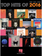 Top Hits of 2016 (noty na klavír, zpěv, akordy na kytaru)