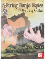 5-String Banjo Styles For 6-String Guitar (noty, tabulatury na banjo) (+audio)