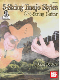 5-String Banjo Styles For 6-String Guitar (noty, tabulatury na banjo) (+audio)