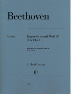 Beethoven: Bagatelle In A Minor WoO 59 (noty na klavír)