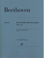 Beethoven: Two Easy Piano Sonatas Op.49 (noty na klavír)