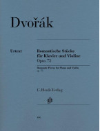 Antonín Dvořák: Romantické kusy Op. 75 (noty na housle, klavír)