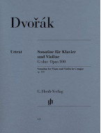Antonín Dvořák: Sonatina v G Op. 100 (noty na housle, klavír)