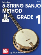 Modern 5-String Banjo Method Grade 1 (noty, tabulatury na banjo) (+audio)