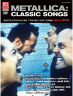 Metallica: Classic Songs For Guitar  (noty, tabulatury na kytaru) (+DVD)