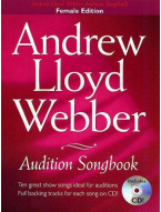 Andrew Lloyd Webber Audition Songbook (Female Edition) (noty, akordy, texty, klavír, kytara, ženský zpěv) (+audio)