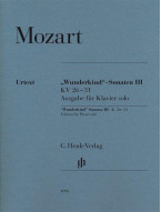 W. A. Mozart: Wunderkind' Sonatas III K.26-31 (noty na klavír)