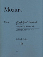 W. A. Mozart: Wunderkind' Sonatas II K.10-15 (noty na klavír)