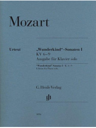 W. A. Mozart: Wunderkind' Sonatas I K.6-9 (noty na klavír)