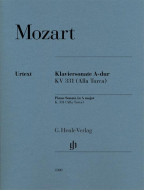 W. A. Mozart: Sonata A K331 (noty na klavír)